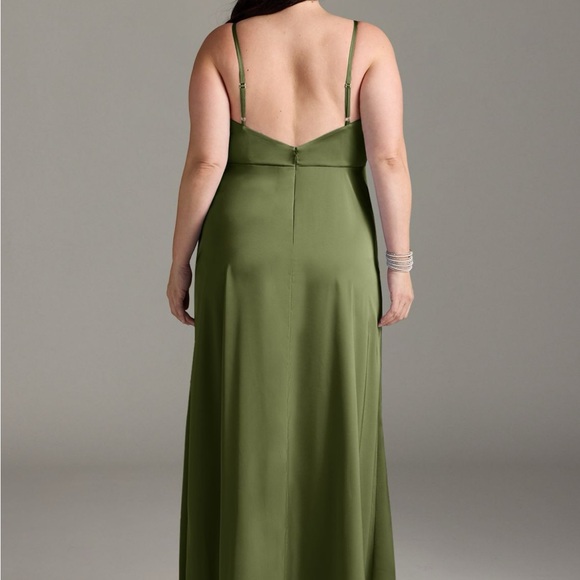 Azazie Olive Green Wedding Dress - Picture 3 of 3